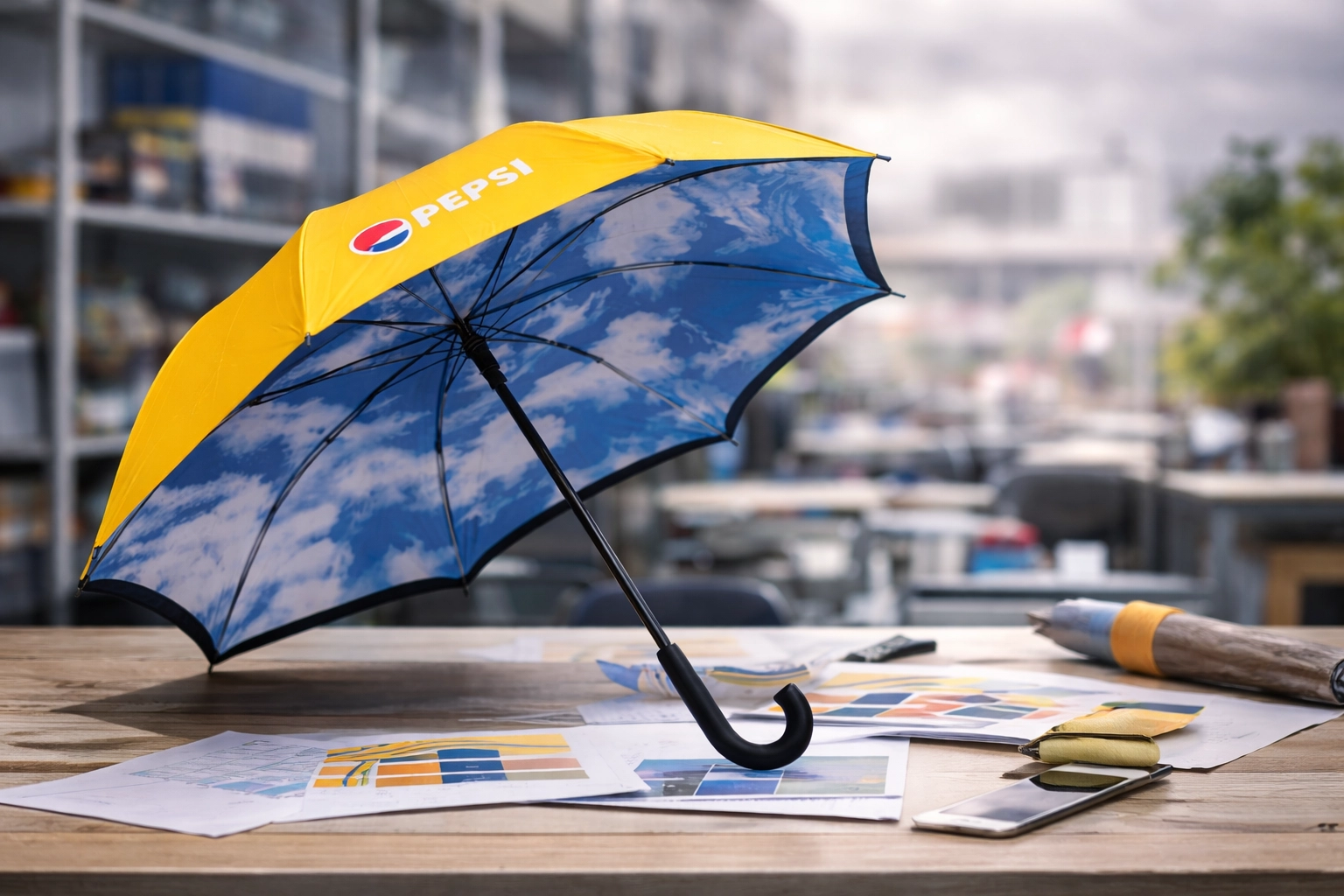 Introducing Customized Printed Reversible Umbrellas
